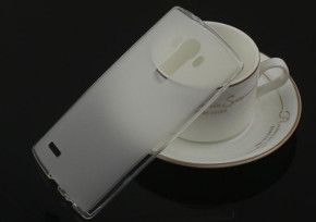 Силиконов гръб ТПУ мат за LG G4 бял прозрачен